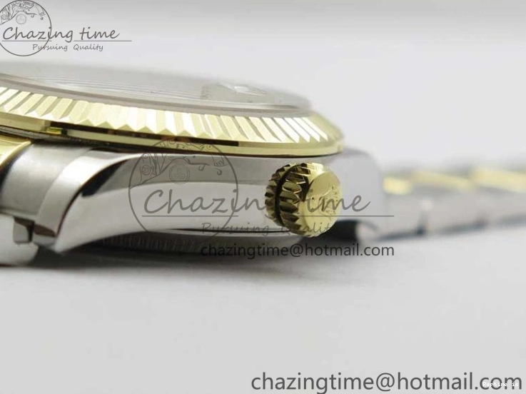 0106 FashionForward Datejust 31mm 278273 SS YG BP Maker Best Edition Gray MOP Diamonds Dial on SS YG Oyster Bracelet 2720